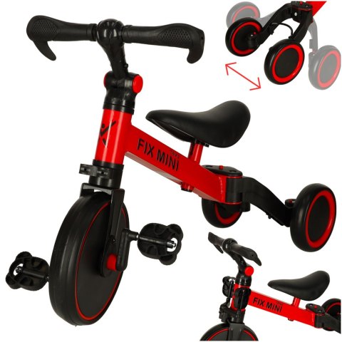 Rowerek biegowy Trike Fix Mini rower wielofunkcyjny 3w1 czerwony