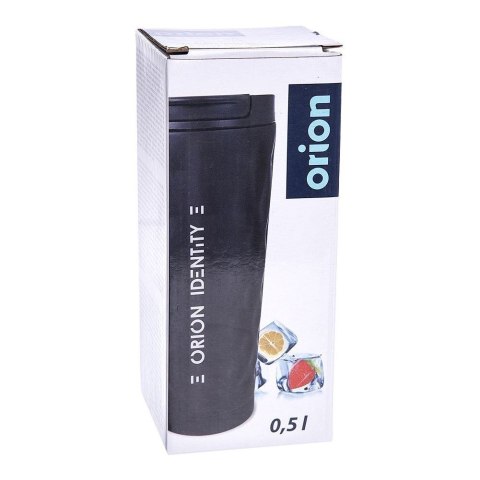 Kubek Termiczny Bidon Stalowy Nierdzewny Próżniowy Czarny ORION 500 ml