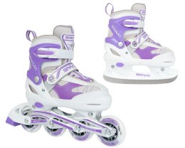 Łyżworolki 2w1 SPARTAN Purple-White Inliner (38-41) SPARTAN GmbH