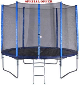 Trampolina Ogrodowa Czarno-Niebieska z Siatką Fun Tramp SPARTAN GmbH