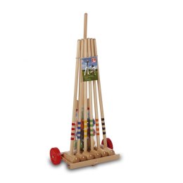 Zestaw do Krokieta LONDERO z drewniany wózkiem dla 6 Osób Londero