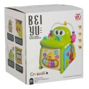 Kostka edukacyjna sorter z pianinkiem krokodyl 4w1