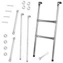 Drabinka do trampoliny ogrodowej schodki uniwersalna metalowa 86,5 x 37 cm