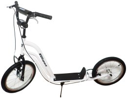 Hulajnoga dla Dzieci Dziecięca Dwukołowa Miejska Biała KUBISPORT 90 kg