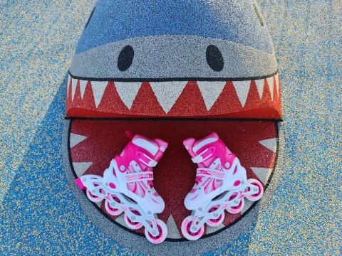 Rolki dla Dzieci Dziecięce Regulowane Różowe Solidne KUBISPORT r. 39-42