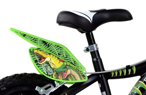 Rowerek Rower Dziecięcy dla Dzieci Chłopca z Bocznymi Kółkami DINO 14"