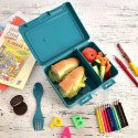 Pojemnik Lunchbox Dzielony Zestaw Sztućce 1 L ORION z Klipsami 18 x 14 cm