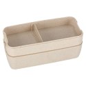 Lunch box śniadaniówka pudełko śniadaniowe z przegródkami dzielone 750ml beżowe