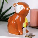 Skarbonka Ceramiczna Małpka na Prezent dla Dzieci Dorosłych VILDE 12x16,5cm