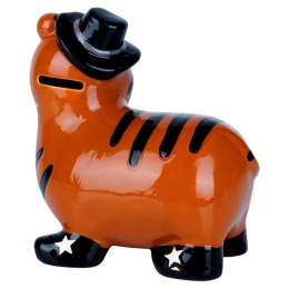 Skarbonka Ceramiczna Tygrys na Prezent dla Dzieci Dorosłych VILDE 10,5x17cm