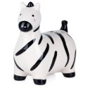 Skarbonka Ceramiczna Zebra na Prezent dla Dzieci Dorosłych VILDE 10,5x17 cm