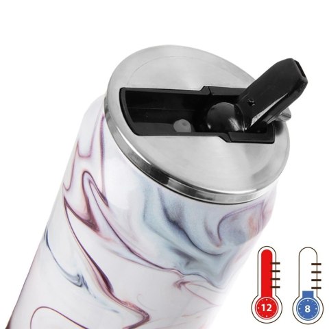 Kubek Termiczny Puszka 500 ml ORION Pastelowy Wzór Stal Nierdzewna