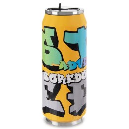 Kubek Termiczny Puszka 500 ml ORION Kolorowy Wzór Stal Nierdzewna Grupa Orion Sp. z o.o.