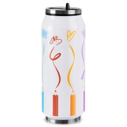 Kubek Termiczny Puszka 500 ml ORION Kolorowy Wzór Szczelny Próżniowy