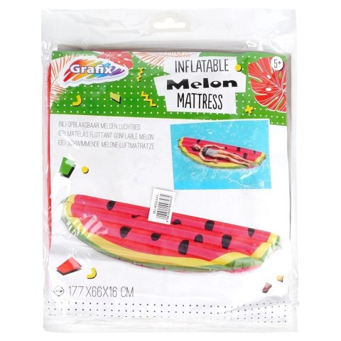 Materac do Pływania Arbuz Dmuchany 174 x 58 x 13 cm Tworzywo VILDE