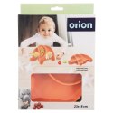 Talerz dla Dziecka Silikon Dzielony Słonik ORION Przyssawka Pomarańcz