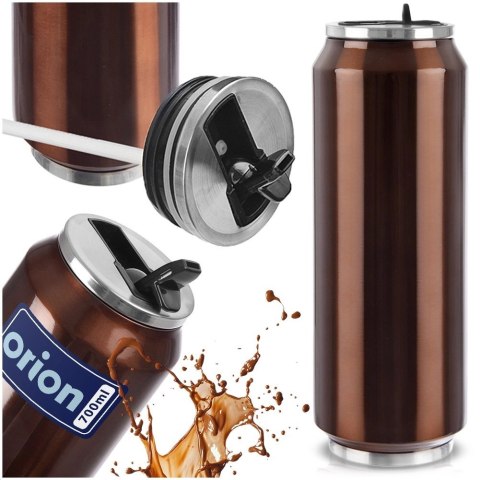 Kubek Termiczny Puszka 700 ml ORION Miedziany Stal Nierdzewna Szczelny