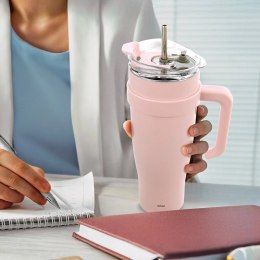 Kubek termiczny stalowy różowy z uchwytem TERMO 1,2 l Grupa Orion Sp. z o.o.