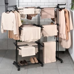 Suszarka na Pranie Pionowa Rozsuwana Regulowana Czarna ORION 130x64x172 cm Grupa Orion Sp. z o.o.