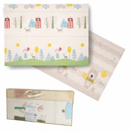 Mata edukacyjna piankowa dwustronna składana 150x200cm drzewa misie