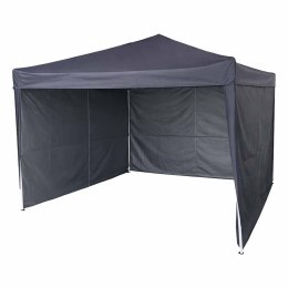 Pawilon ogrodowy LUARO namiot imprezowy handlowy altana 295x305 cm czarny