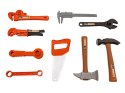 Zestaw Majsterkowicza, Warsztat stolarski - stolik, klucze, piła