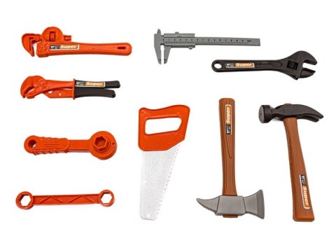 Zestaw Majsterkowicza, Warsztat stolarski - stolik, klucze, piła