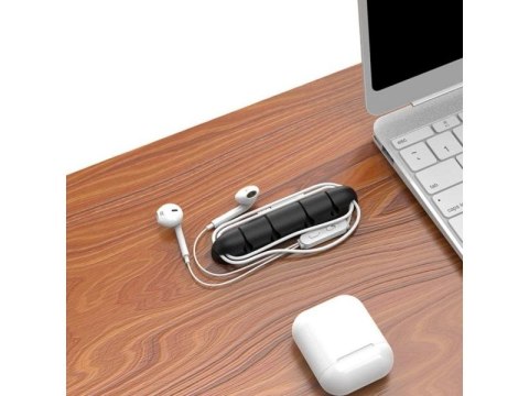 Organizer Kabli, Uchwyt Do Przewodów Samoprzylepny, Zestaw - 4 Sztuki