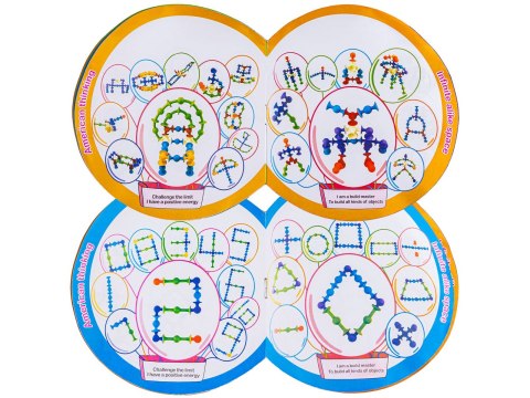 Klocki Konstrukcyjne, Kolorowe Przyssawki, Wesołe Buźki 39 Sztuk