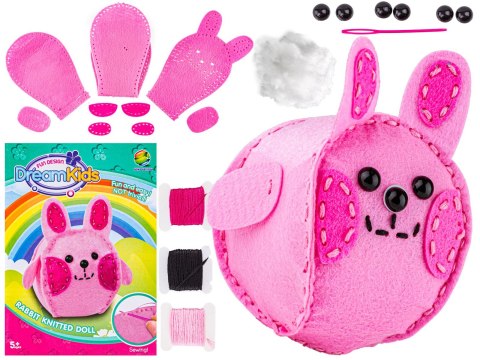 Kreatywny Zestaw Wyszywanka, Maskotka, Pluszak Do Szycia Zwierzęta Leśne ZAJĄCZEK KRÓLICZEK