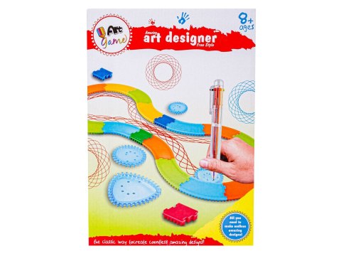 SPIROGRAF, Zestaw Do Rysowania Z Torem Do Ułożenia, Szablony, Długopis