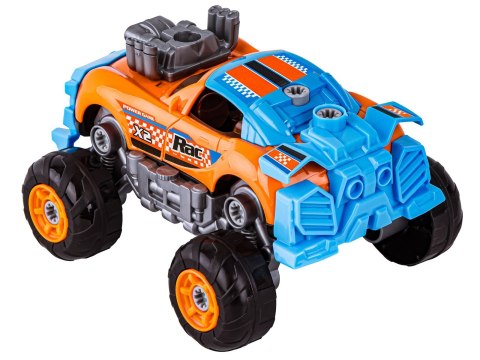 Sportowy, Terenowy Samochód do rozkręcania i skręcania 3w1 TUNING + Wkrętarka, Monster Truck