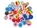 Zestaw Do Tworzenia Robienia Biżuterii, Bransoletek, Charmsy, Zawieszki, Koraliki w paski, MIX