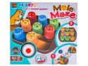 Edukacyjna Gra Logiczna "MOLE MAZE" 2w1 SZYBKIE KUBECZKI, Kółko Krzyżyk, Karty