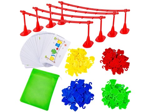 Edukacyjna gra na refleks "Poker Clothes Game", Układanka Ułóż Pranie Ubrania