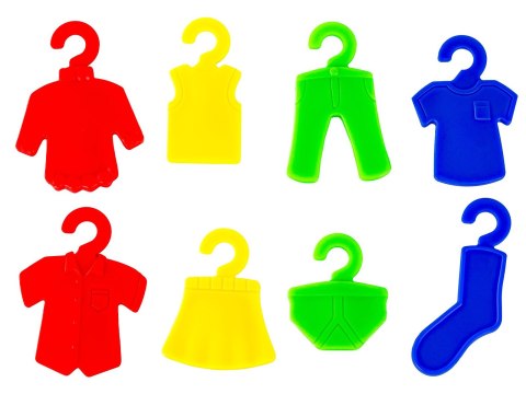 Edukacyjna gra na refleks "Poker Clothes Game", Układanka Ułóż Pranie Ubrania