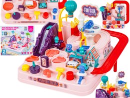 Interaktywny Tor Przeszkód + Pojazdy, Zjazd Samochodowy Parking Zjeżdżalnia