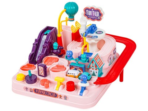 Interaktywny Tor Przeszkód + Pojazdy, Zjazd Samochodowy Parking Zjeżdżalnia