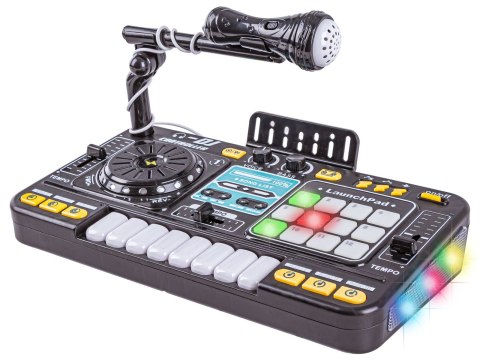 Konsola Dj dla dzieci Organki Zabawka muzyczna Elektroniczny Mikser Kontroler Mikrofon Konsoleta Światło LED