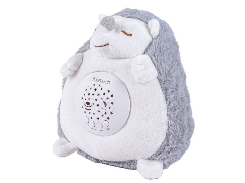 Pluszowy Jeż Jeżyk PROJEKTOR Maskotka Emituje Biały Szum Usypiacz Pomaga Zasnąć Zabawka Dla Dzieci