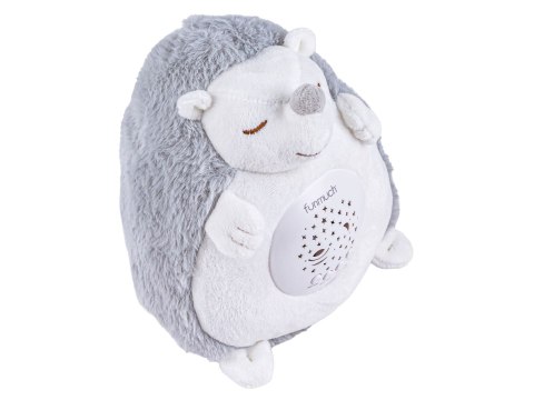 Pluszowy Jeż Jeżyk PROJEKTOR Maskotka Emituje Biały Szum Usypiacz Pomaga Zasnąć Zabawka Dla Dzieci