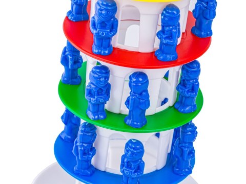Rodzinna gra zręcznościowa CHWIEJNA WIEŻA "Wobbly Tower" Ruchoma, krzywa wieża