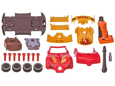 Sportowy Samochód do rozkręcania i skręcania 2w1 TUNING + Wkrętarka