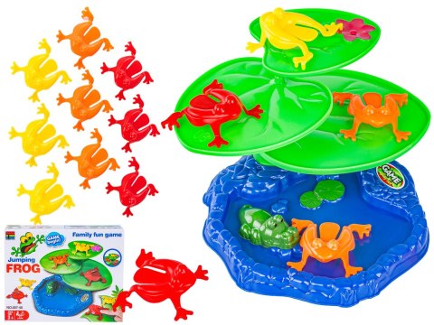 Wesoła Gra Zręcznościowa - SKACZĄCE ŻABKI "Jumping frog" Pchełki