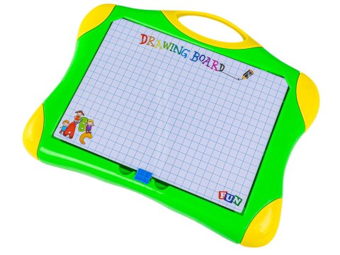 Wielofunkcyjna tablica magnetyczna 2w1, Pisak, Magnesy - literki, cyferki