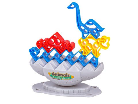 Zręcznościowa Gra Rodzinna, Balansująca Wieża Klocki Zwierzątka Kolorowa Układanka