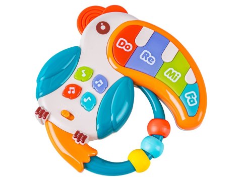 Edukacyjna Zabawka Muzyczna Tukan Pianinko Grzechotka Melodie Dźwięki