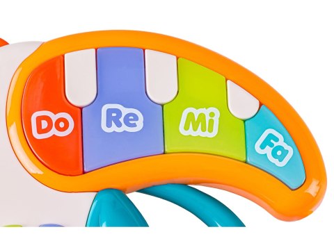 Edukacyjna Zabawka Muzyczna Tukan Pianinko Grzechotka Melodie Dźwięki