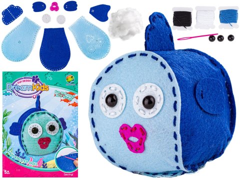 Kreatywny Zestaw Wyszywanka, Maskotka, Pluszak Do Szycia Zwierzęta Morskie RYBKA