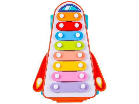 Tęczowe Cymbałki Ksylofon Rakieta Kosmiczna Zabawka Muzyczna Dla Dzieci